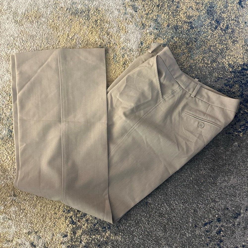 COPY - Worthington Tan Trousers Classic Straight-Leg Design